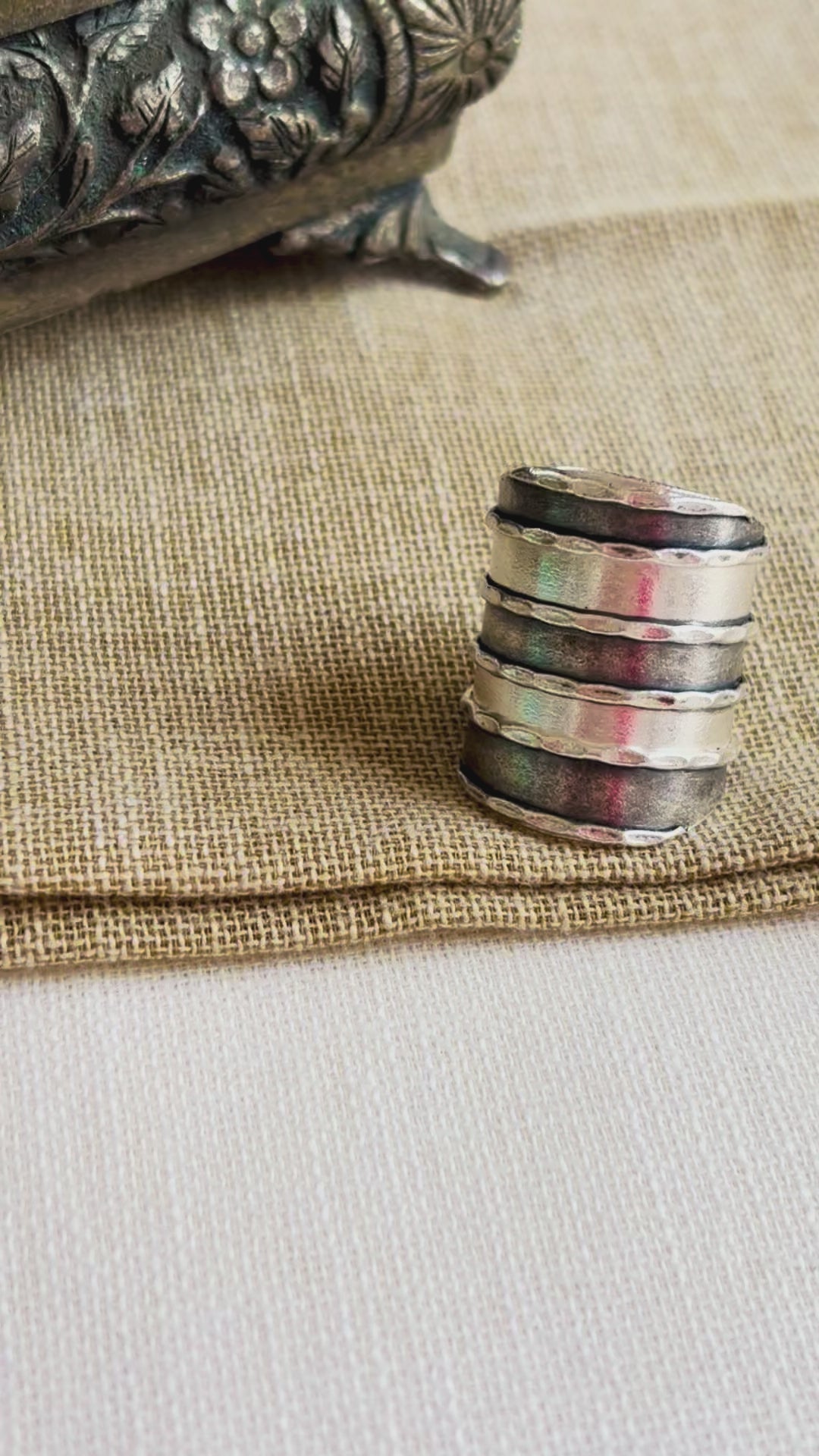 Silver Spinner Ring (Adjustable)
