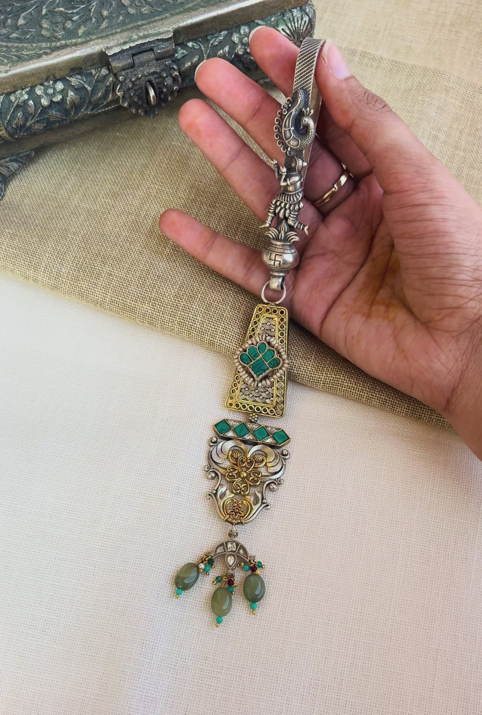 Garden Silver Key Ring