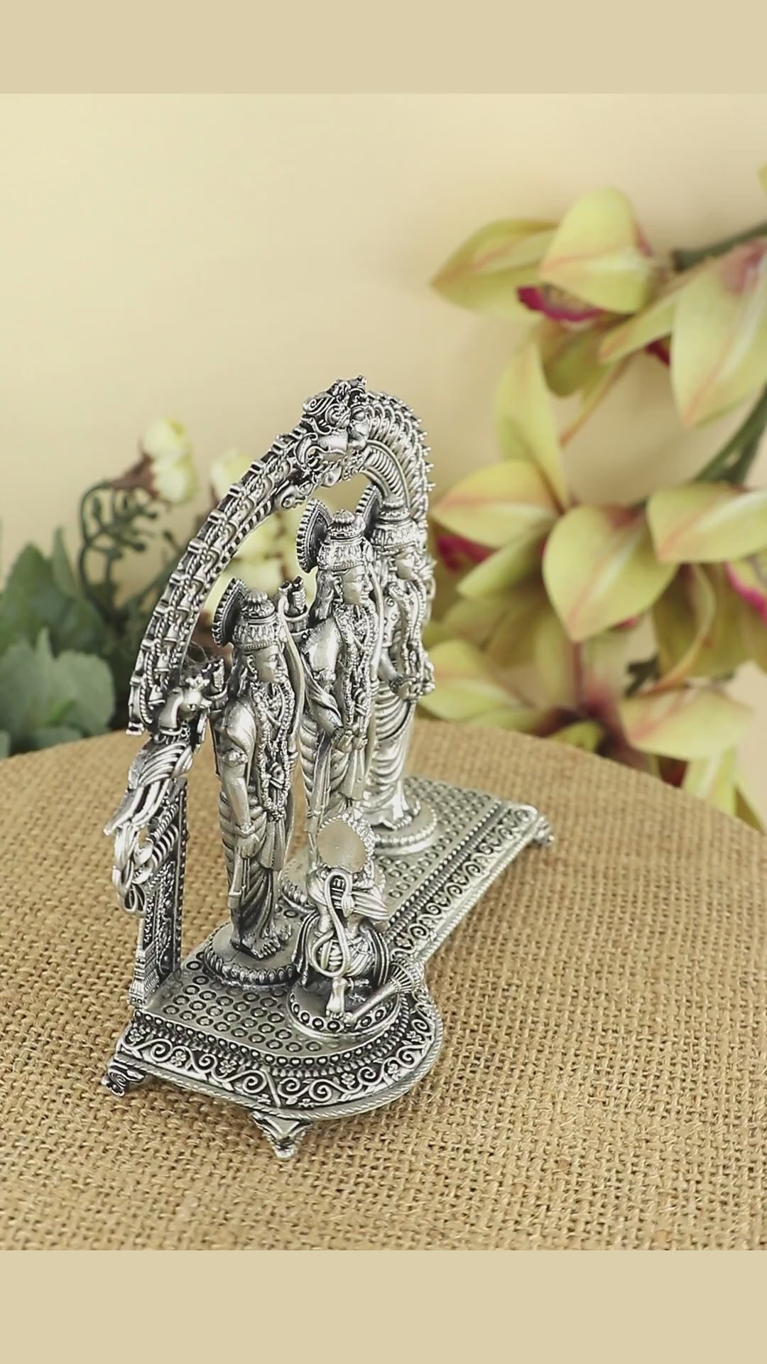 Silver Ram Darbar Murti for Mandir & gifting