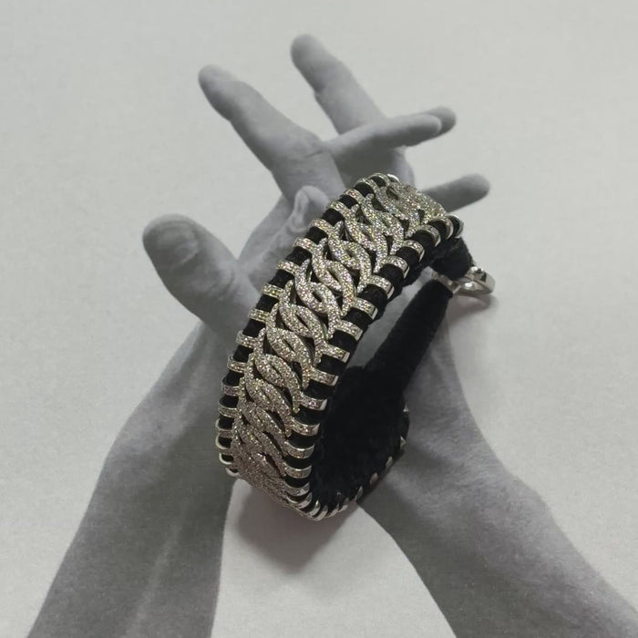Silver Design Thread Bracelet