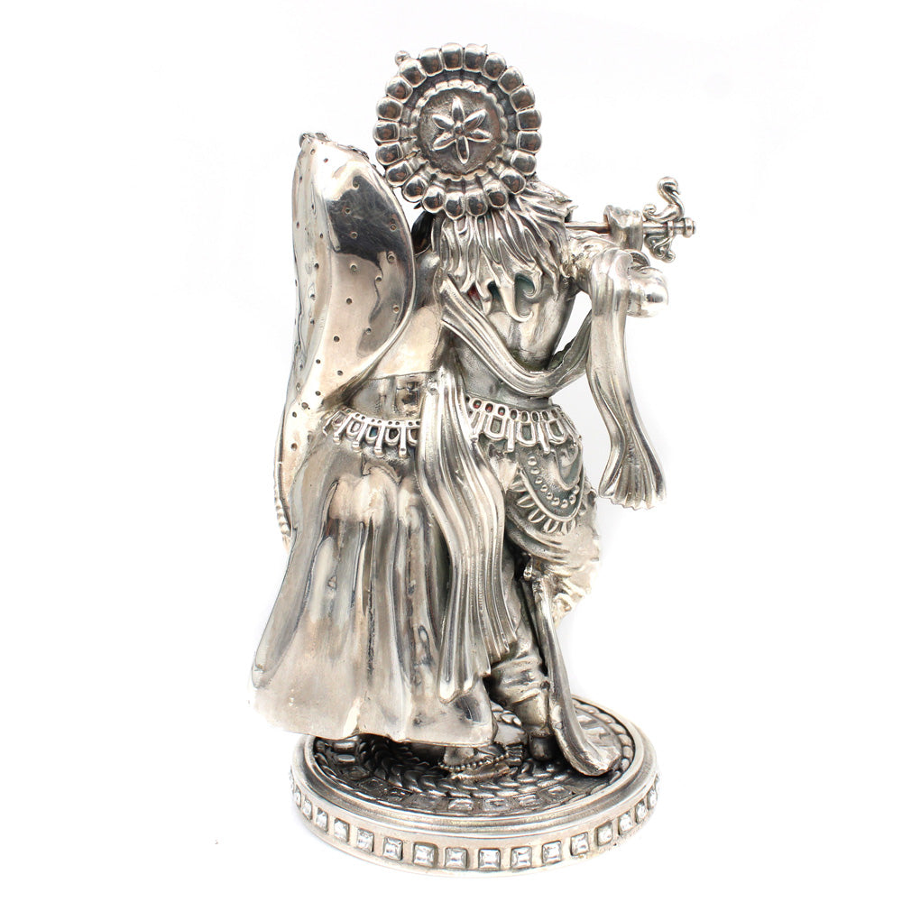 silver radha krishna