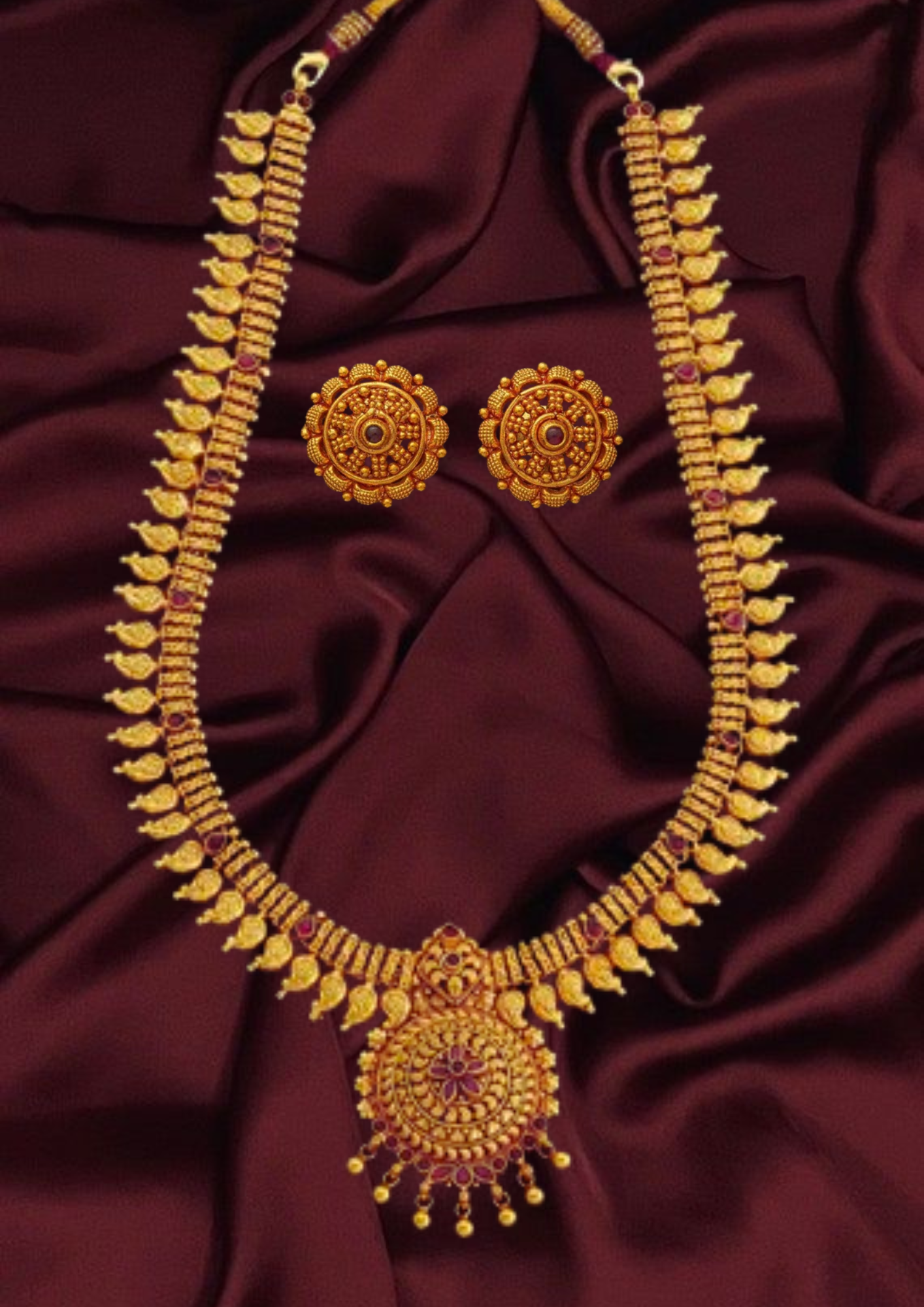 silver temple Necklace