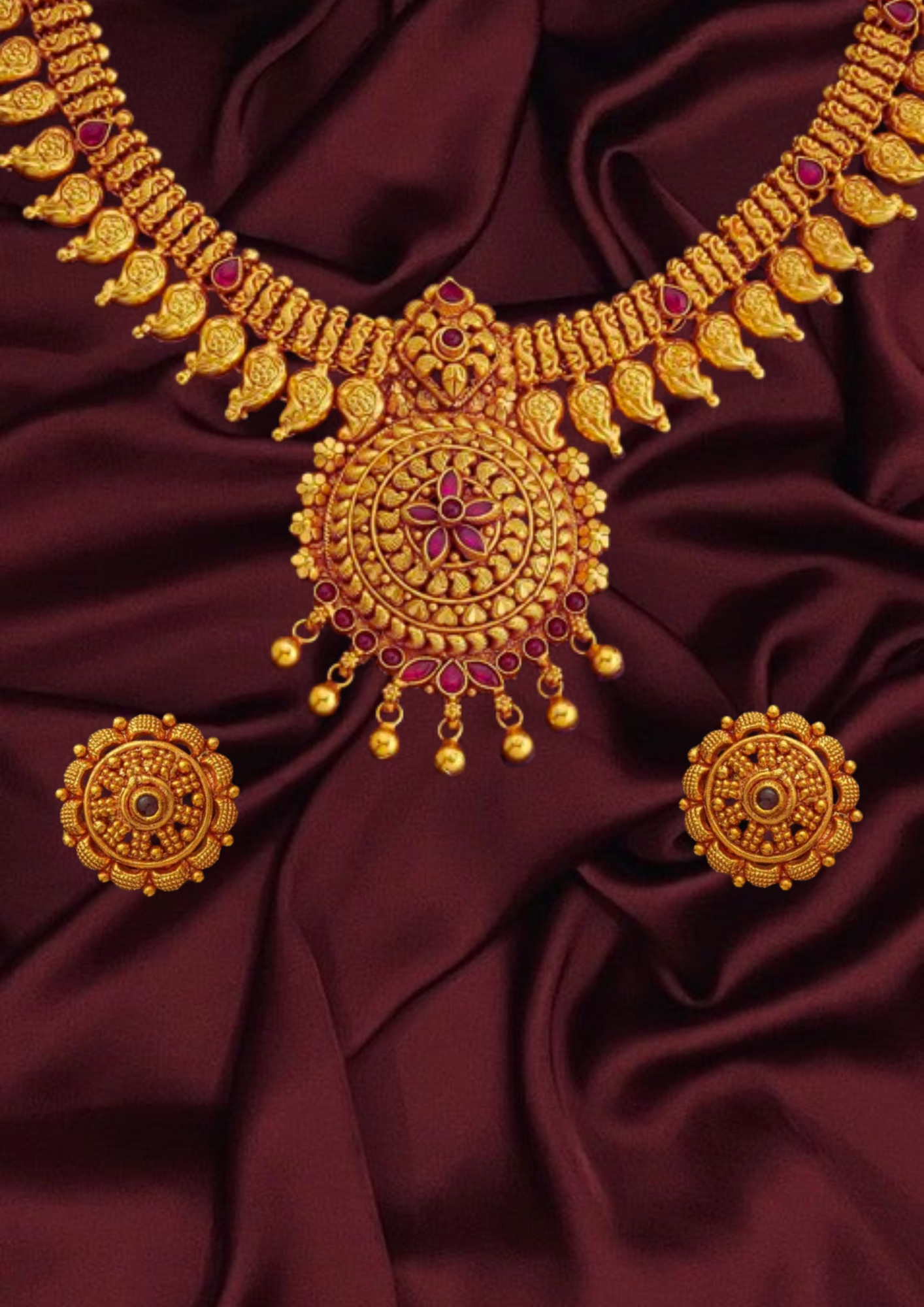 silver temple Necklace